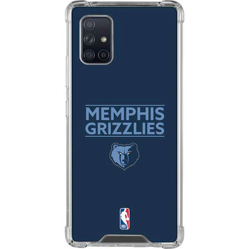 NBA Memphis Grizzlies Standard - Blue Galaxy A71 5G Clear Case