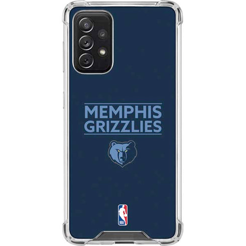 NBA Memphis Grizzlies Standard - Blue Galaxy A72 5G Clear Case