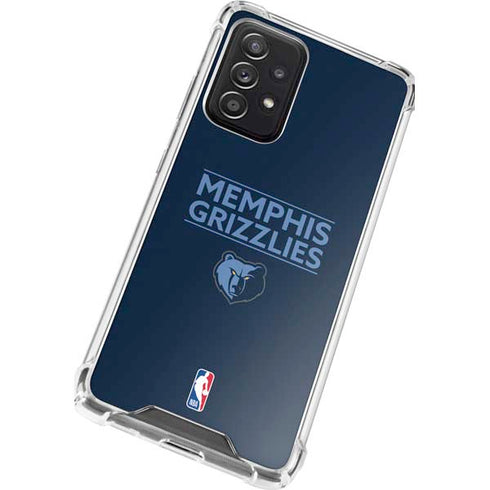 NBA Memphis Grizzlies Standard - Blue Galaxy A72 5G Clear Case