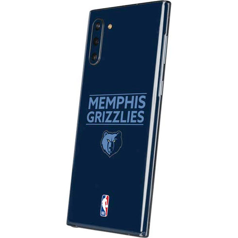 NBA Memphis Grizzlies Standard -  Blue Galaxy Note 10 Skin
