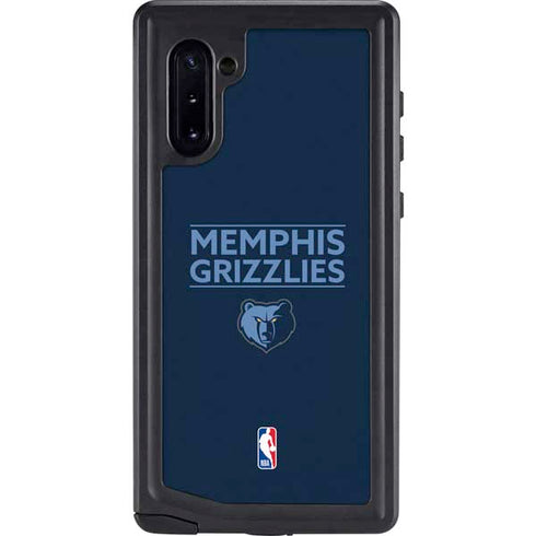 NBA Memphis Grizzlies Standard - Blue Galaxy Note 10 Waterproof Case