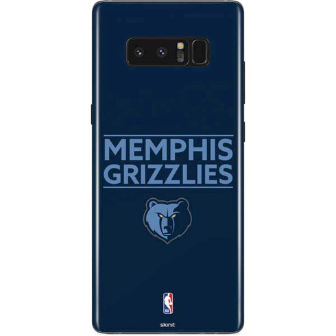 NBA Memphis Grizzlies Standard - Blue Galaxy Note 8 Skin