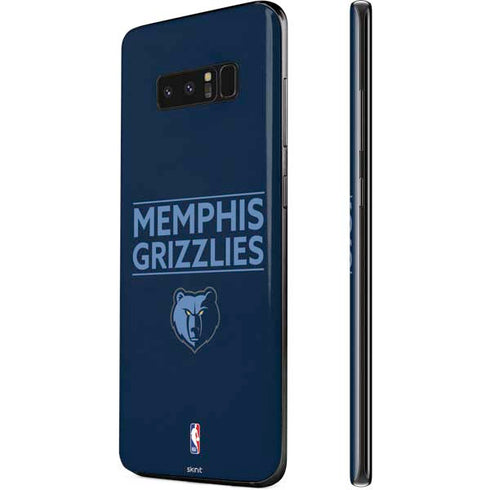 NBA Memphis Grizzlies Standard - Blue Galaxy Note 8 Skin