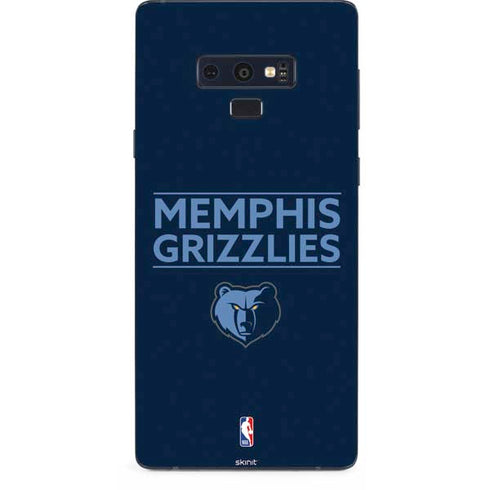 NBA Memphis Grizzlies Standard - Blue Galaxy Note 9 Skin