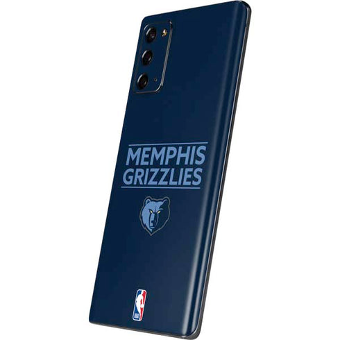 NBA Memphis Grizzlies Standard - Blue Galaxy Note20 5G Skin