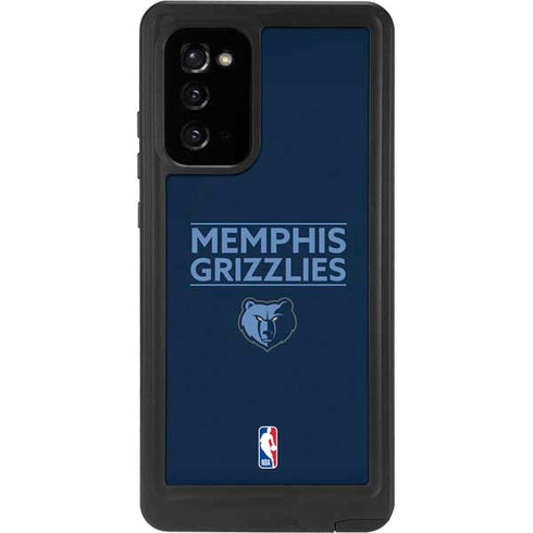 NBA Memphis Grizzlies Standard - Blue Galaxy Note20 5G Waterproof Case