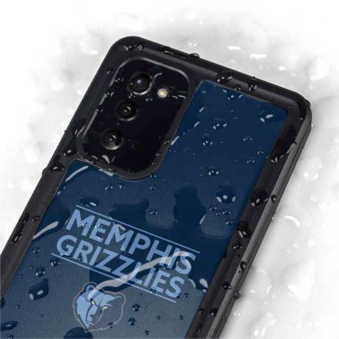 NBA Memphis Grizzlies Standard - Blue Galaxy Note20 5G Waterproof Case