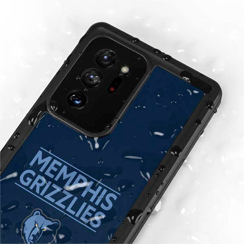 NBA Memphis Grizzlies Standard - Blue Galaxy Note20 Ultra 5G Waterproof Case