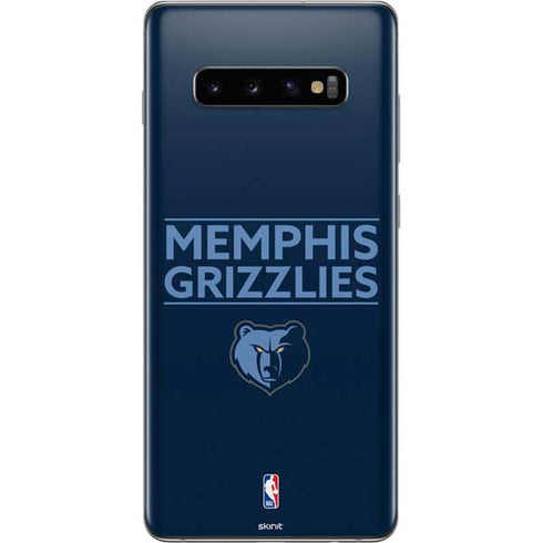 NBA Memphis Grizzlies Standard - Blue Galaxy S10 Plus Skin