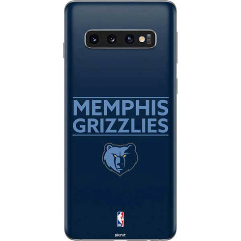 NBA Memphis Grizzlies Standard - Blue Galaxy S10 Skin