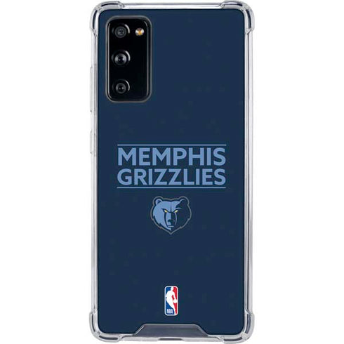 NBA Memphis Grizzlies Standard -  Blue Galaxy S20 FE Clear Case