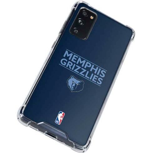 NBA Memphis Grizzlies Standard - Blue Galaxy S20 FE Clear Case