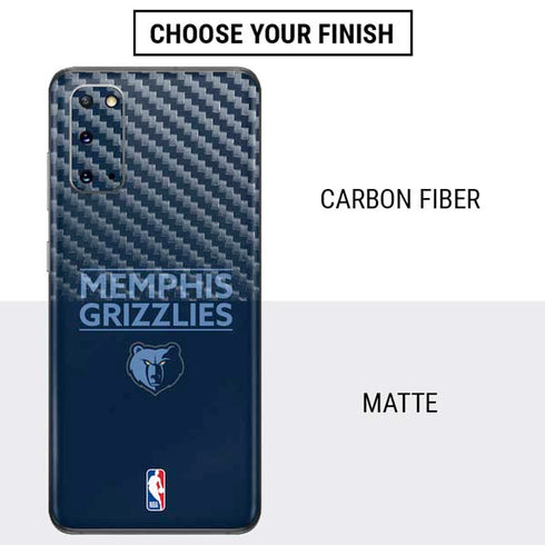 NBA Memphis Grizzlies Standard - Blue Galaxy S20 Skin
