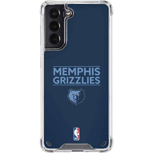 NBA Memphis Grizzlies Standard - Blue Galaxy S21 5G Clear Case