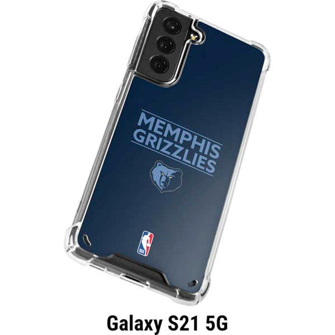 NBA Memphis Grizzlies Standard - Blue Galaxy S21 5G Clear Case