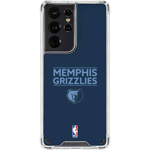 NBA Memphis Grizzlies Standard - Blue Galaxy S21 Ultra 5G Clear Case