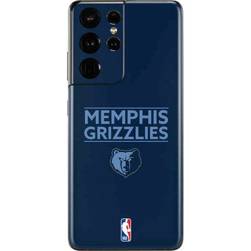 NBA Memphis Grizzlies Standard -  Blue Galaxy S21 Ultra 5G Skin