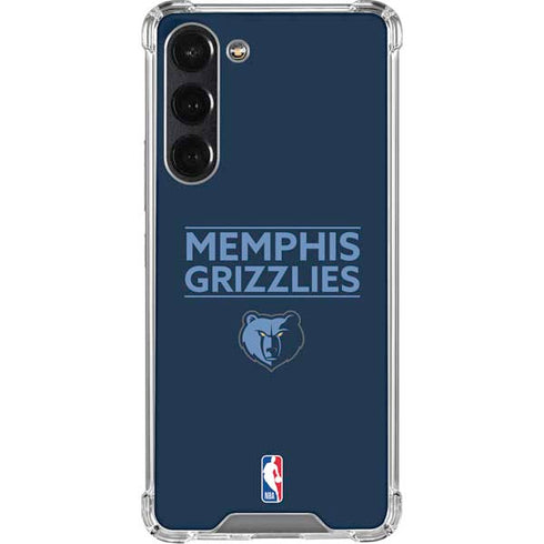 NBA Memphis Grizzlies Standard - Blue Galaxy S24 FE Clear Case