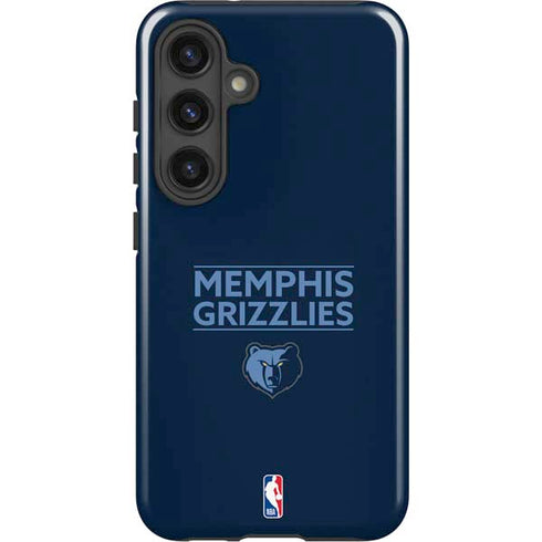 NBA Memphis Grizzlies Standard - Blue Galaxy S25 Impact Case