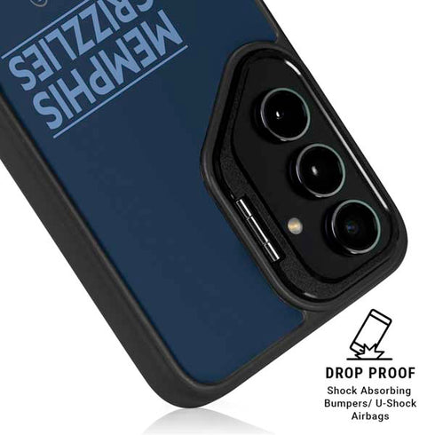 NBA Memphis Grizzlies Standard - Blue Galaxy S25 Kickstand Case
