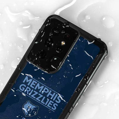 NBA Memphis Grizzlies Standard - Blue Galaxy S24 Ultra Waterproof Case