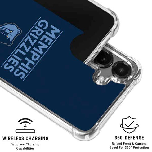 NBA Memphis Grizzlies Standard - Blue Galaxy S26 Clear Case