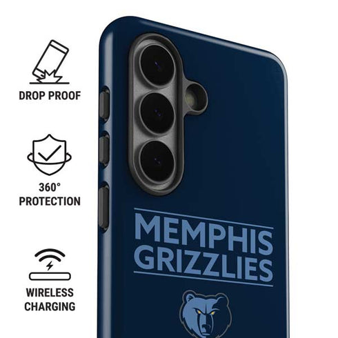 NBA Memphis Grizzlies Standard - Blue Galaxy S26 Impact Case