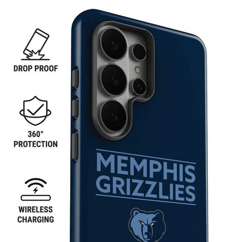 NBA Memphis Grizzlies Standard - Blue Galaxy S26 Ultra Impact Case