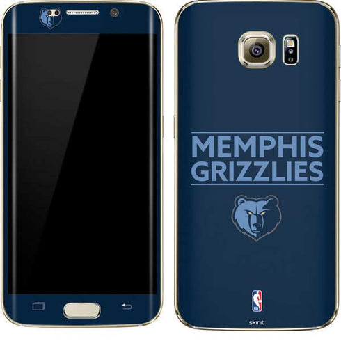 NBA Memphis Grizzlies Standard - Blue Galaxy S7 Edge Skin