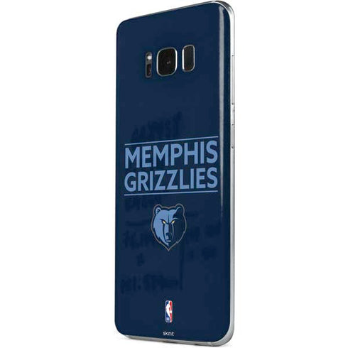 NBA Memphis Grizzlies Standard - Blue Galaxy S8 Skin