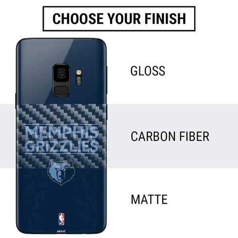 NBA Memphis Grizzlies Standard - Blue Galaxy S9 Skin