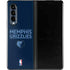 NBA Memphis Grizzlies Standard - Blue Galaxy Z Fold3 5G Skin