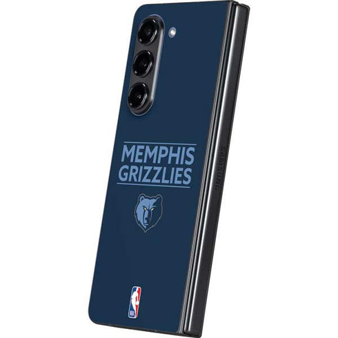 NBA Memphis Grizzlies Standard - Blue Galaxy Z Fold5 5G Skin