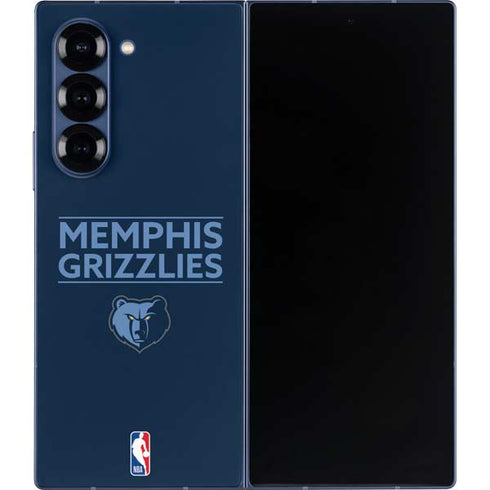 NBA Memphis Grizzlies Standard - Blue Galaxy Z Fold6 Skin