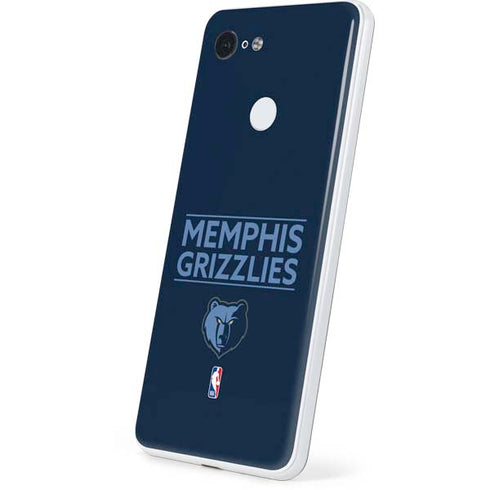 NBA Memphis Grizzlies Standard -  Blue Google Pixel 3 Skin