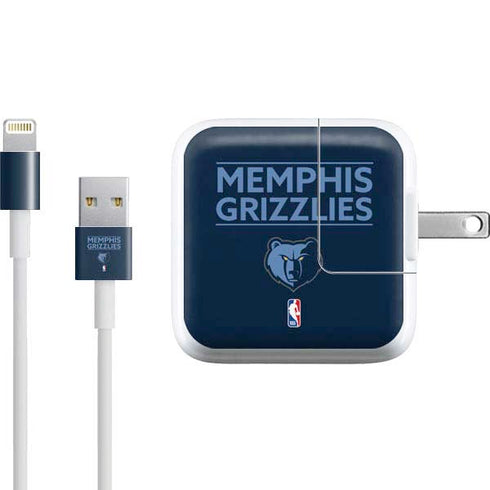NBA Memphis Grizzlies Standard - Blue iPad Charger (10W USB) Skin