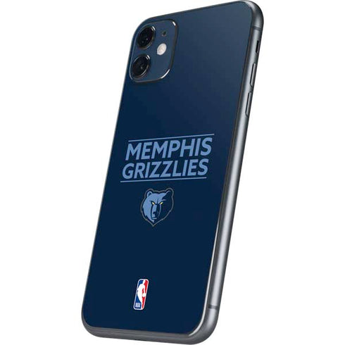 NBA Memphis Grizzlies Standard -  Blue iPhone 11 Skin