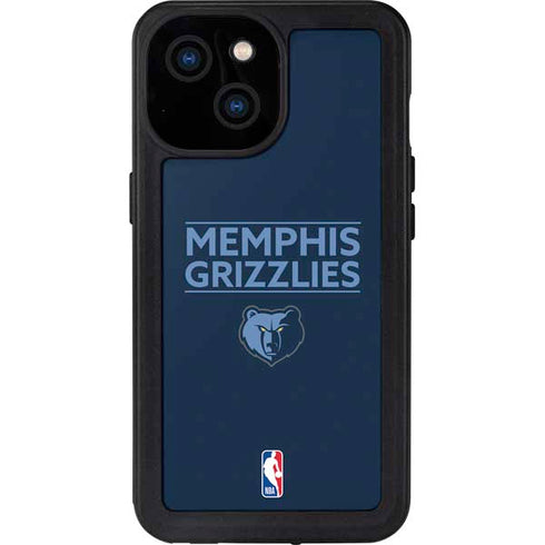 NBA Memphis Grizzlies Standard - Blue iPhone 13 Mini Waterproof Case