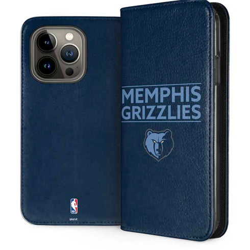 NBA Memphis Grizzlies Standard - Blue iPhone 13 Pro Folio Case