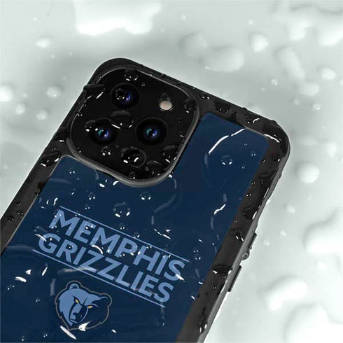 NBA Memphis Grizzlies Standard - Blue iPhone 14 Pro Max Waterproof Case