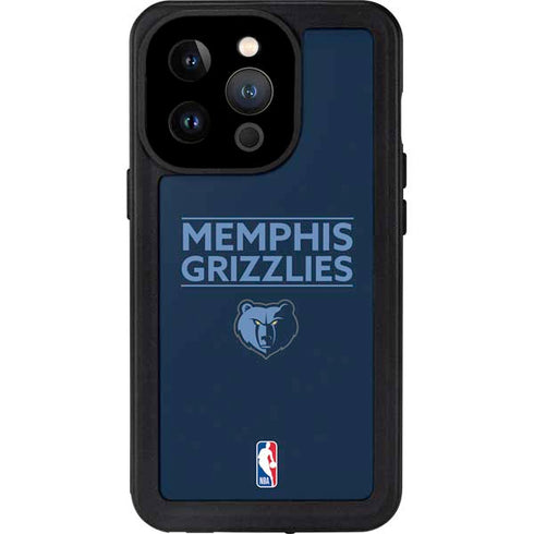 NBA Memphis Grizzlies Standard - Blue iPhone 14 Pro Waterproof Case