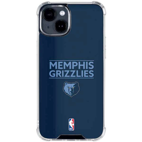 NBA Memphis Grizzlies Standard -  Blue iPhone 15 Clear Case