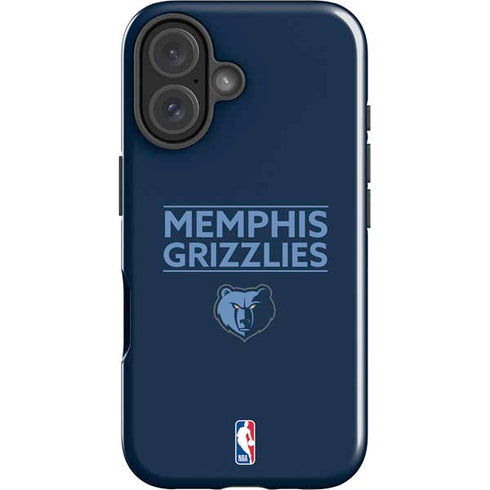 NBA Memphis Grizzlies Standard - Blue iPhone 16 Impact Case