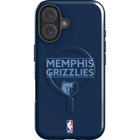 NBA Memphis Grizzlies Standard - Blue iPhone 16 Magsafe Impact Case