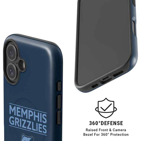 NBA Memphis Grizzlies Standard - Blue iPhone 16 Magsafe Impact Case