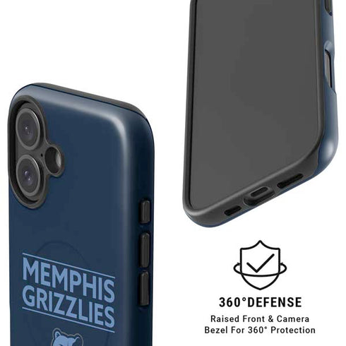 NBA Memphis Grizzlies Standard - Blue iPhone 16 Plus Magsafe Impact Case