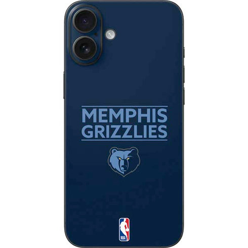 NBA Memphis Grizzlies Standard - Blue iPhone 16 Plus Skin