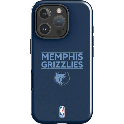 NBA Memphis Grizzlies Standard - Blue iPhone 16 Pro Impact Case