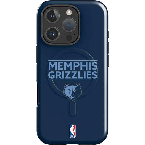 NBA Memphis Grizzlies Standard - Blue iPhone 16 Pro Magsafe Impact Case