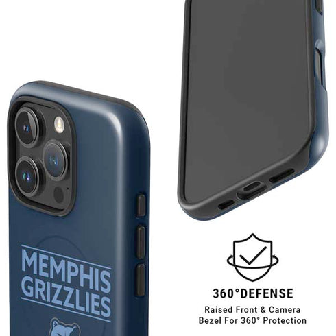 NBA Memphis Grizzlies Standard - Blue iPhone 16 Pro Magsafe Impact Case